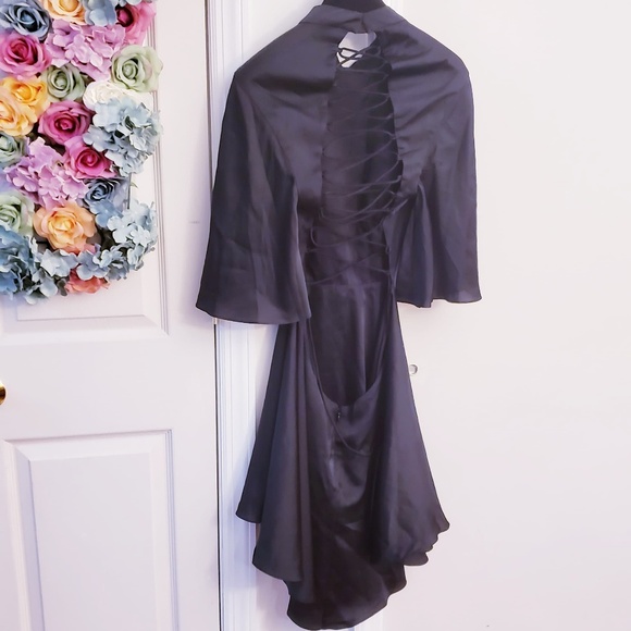 NWT FAME AND PARTNERS Black mini short dress flare - Picture 8 of 12